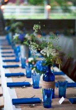 Blue Wedding Table