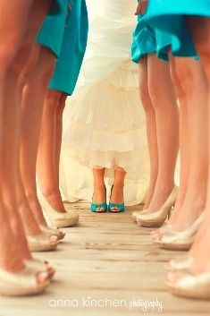 Blue Shoes and Bridesmaids