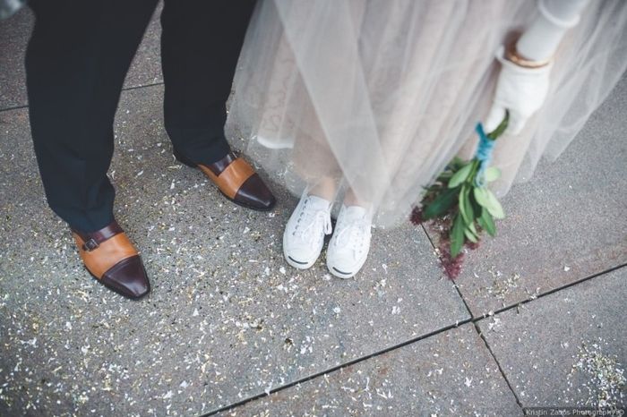 White Sports Shoes Wedding