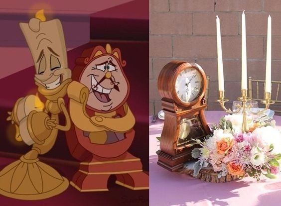 Beauty and the Beast Characters Centerpiece