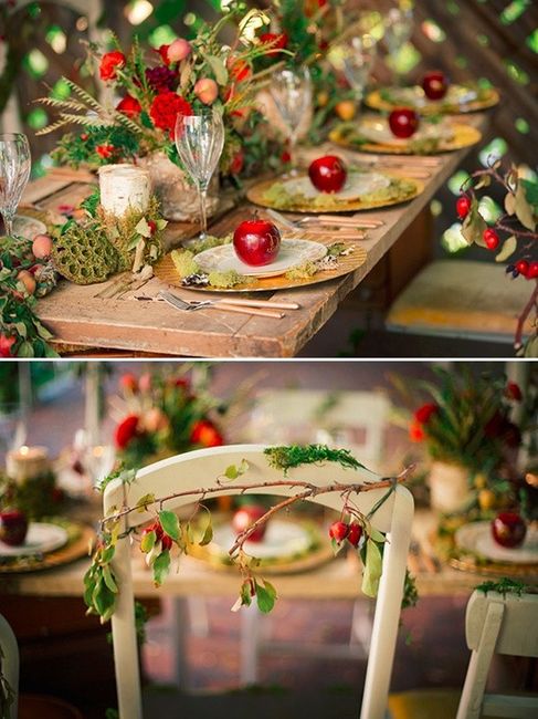 Snow White Table Decor