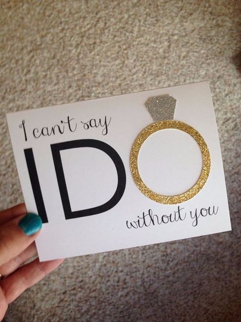 How did you propose to your bridesmaids?