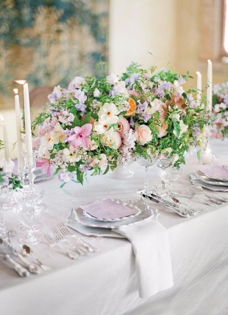 Elegant Pastel Centerpiece