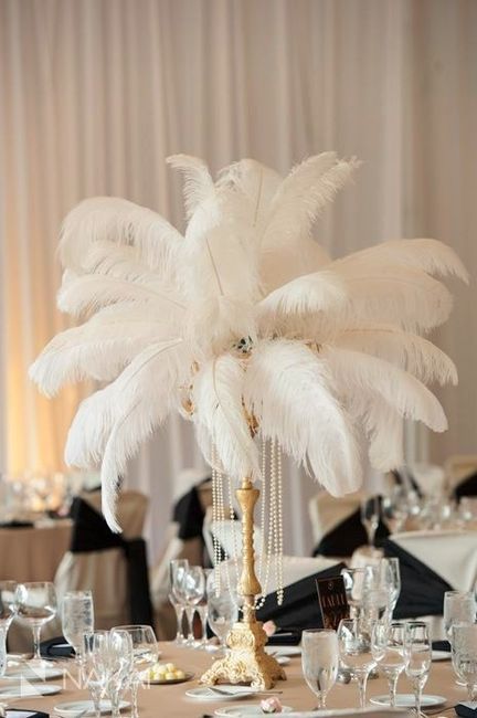 Feather Centerpieces