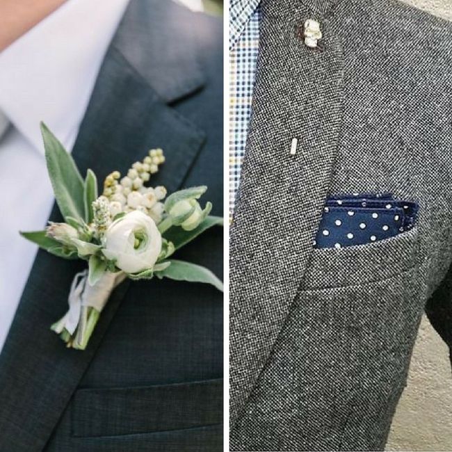 Groom style. Boutonniere or Pocket Square?