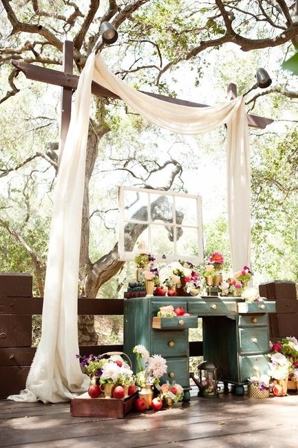 Window Wedding Backdrop