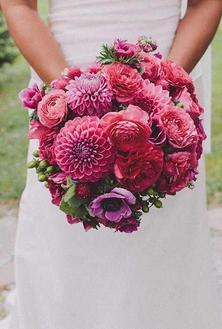 Dahlia Fushia Bouquet