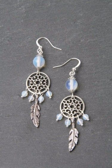 Dreamcatcher Silver Earrings