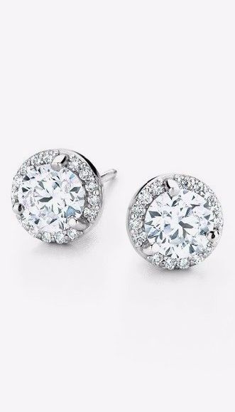 Round Diamond Earrings