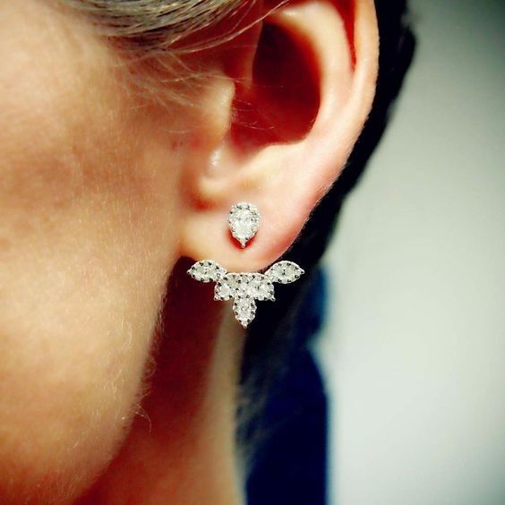 Modern Diamond Earrings