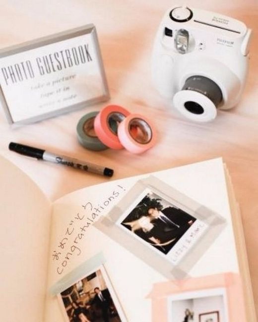 DIY Polaroid Guest Book