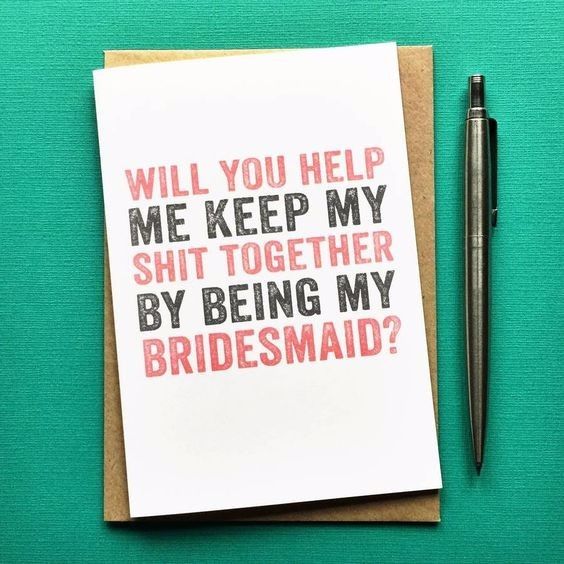 Will you be my bridesmaid? Invite