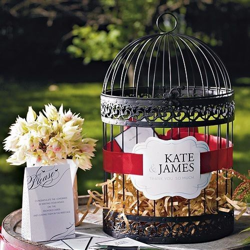 Love Birdcage Card Box