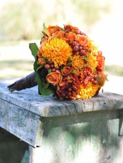 Colourful Silk Flower Bouquet