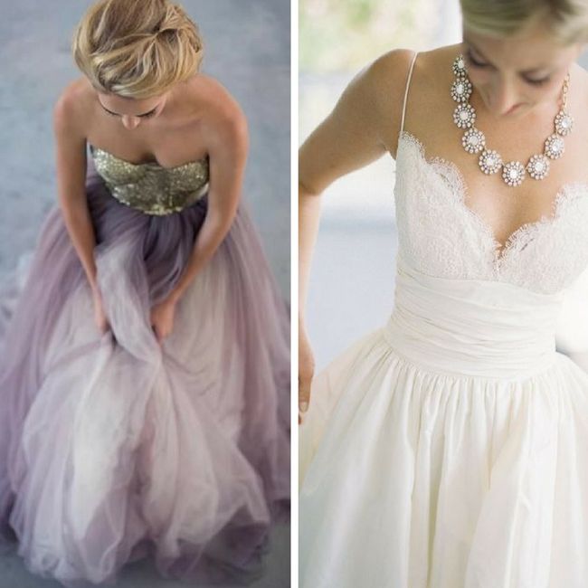 Wedding Dress. White or Coloured?