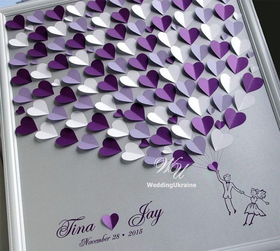 Purple Hearts Guest Book