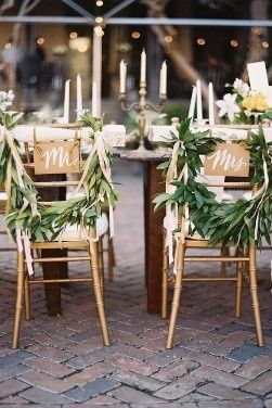 Bride and Groom Reception Chairs