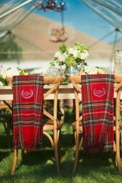 Custom Tartan Reception Chairs