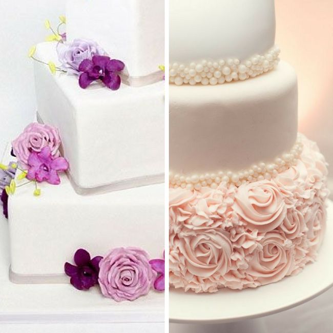 Round or Square wedding cake?