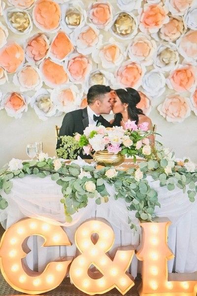 Sweetheart Table with Letters