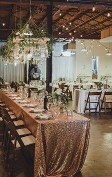 Sequin Table Cloth Head Table