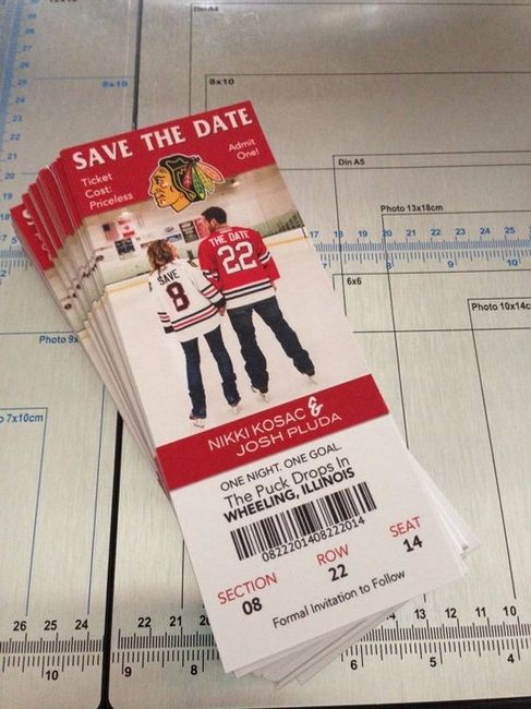 Save the Date Hockey Tickets