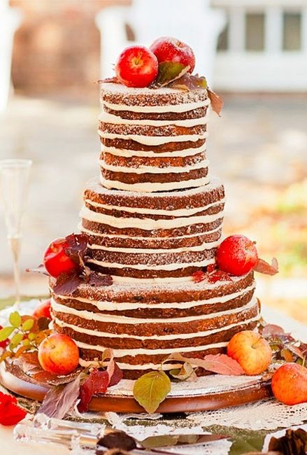 Apple Naked Cake