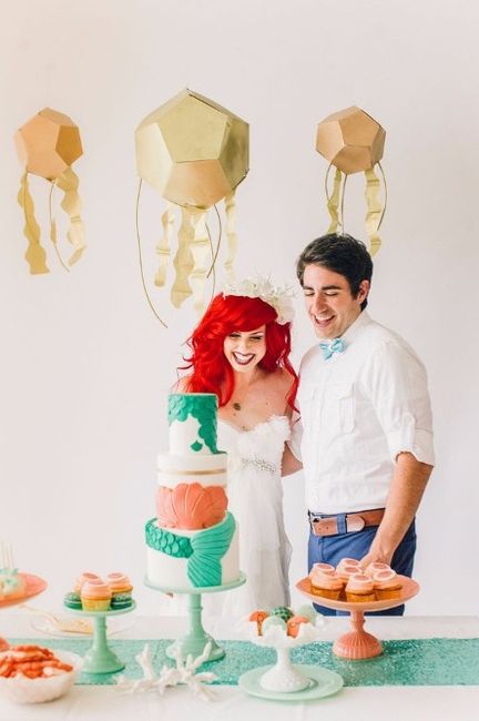 Little Mermaid Newlyweds