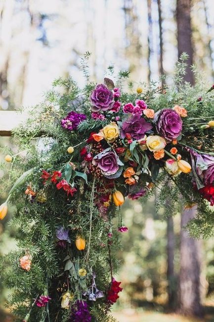 Whismsical Flowers Ceremony Arch