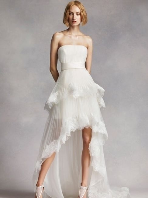 Modern High Low Wedding Dress