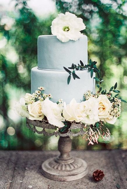 Serenity Blue Wedding Cake