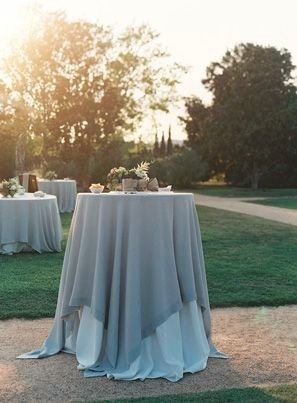 Cocktails Dusty Blue Tablecloth