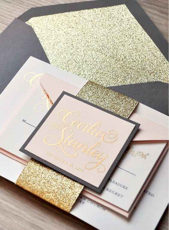Classic wedding invitation