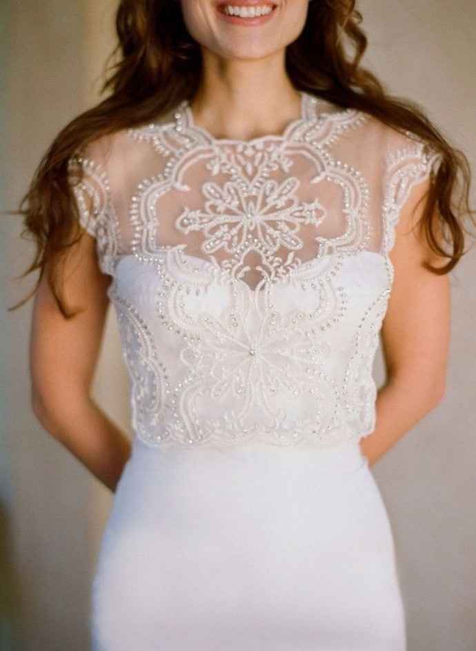 Dress with crop top
