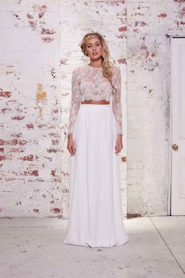 Crop top and skirt