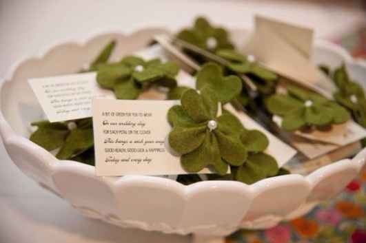 Lucky wedding favours