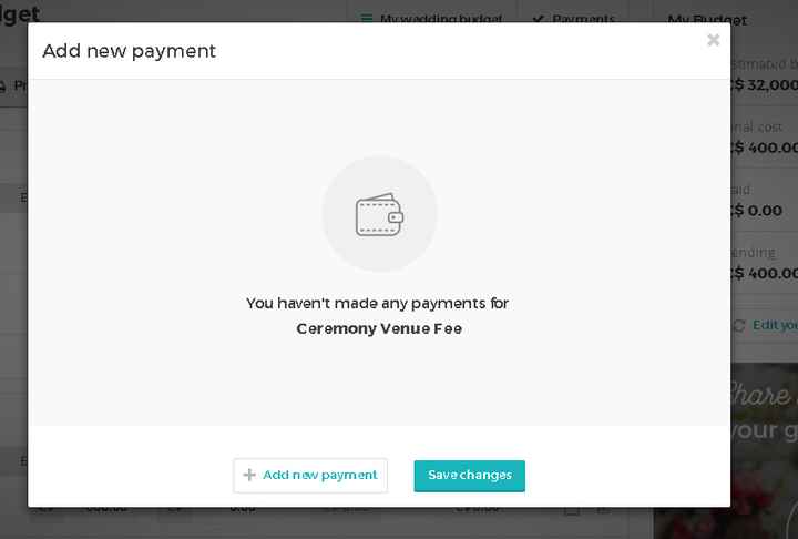 Add new payment box