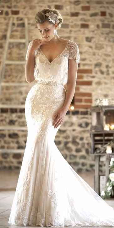 A. Romantic dress with jewelled details