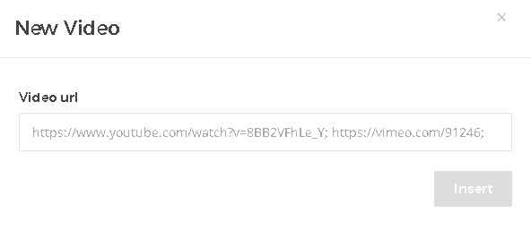 Copy and Paste the video's url