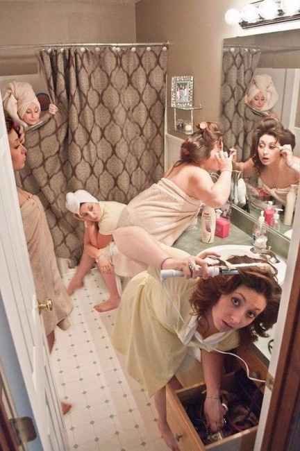 Hair and Makeup Bridesmaids Picture