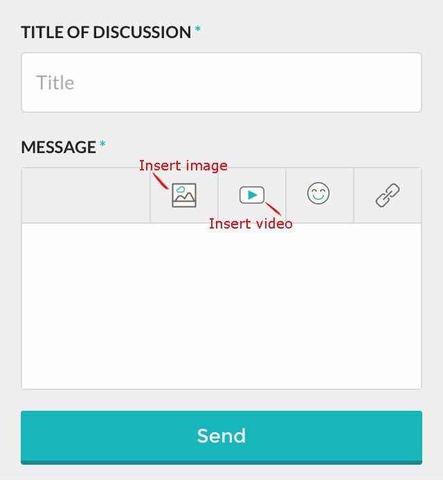 Insert Buttons Video and Images
