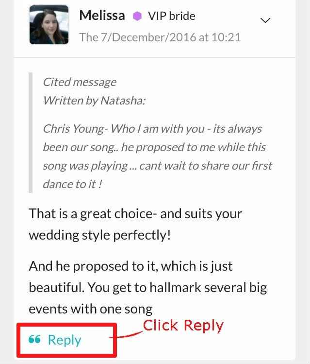 Reply to a comment