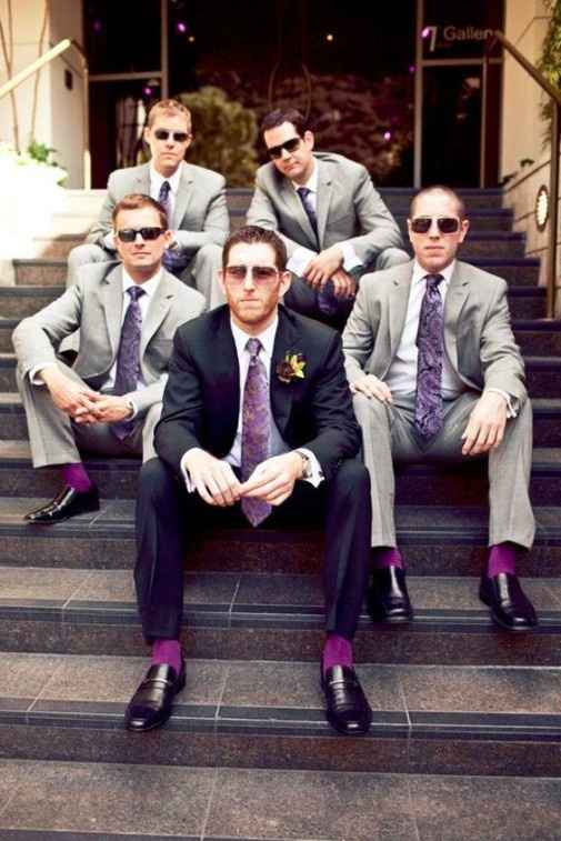 Matching ties and socks