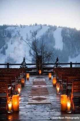 Cozy decor with snow