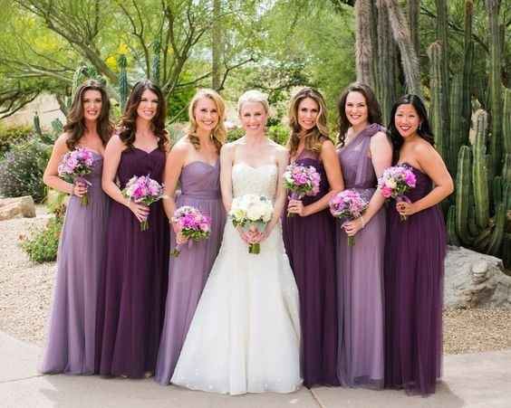 Modern bridesmaids