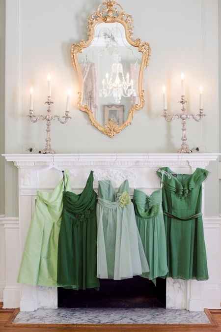 6 + 1 bridesmaids dresses in green - Wedding fashion - Forum Weddingwire.ca