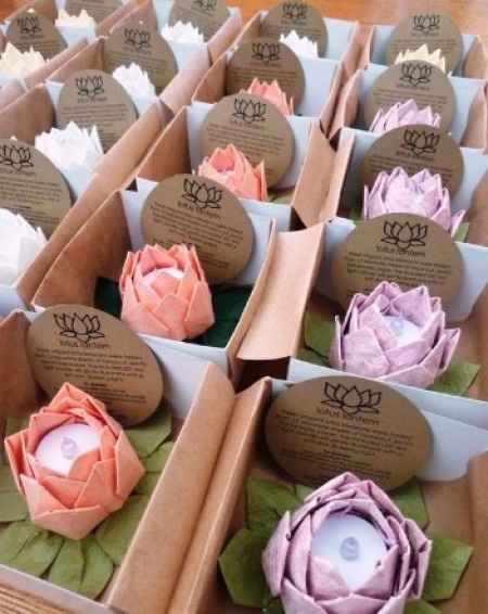 Lotus Candle Favour