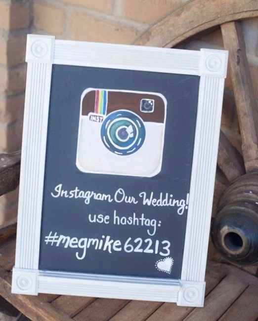 Wedding hashtag