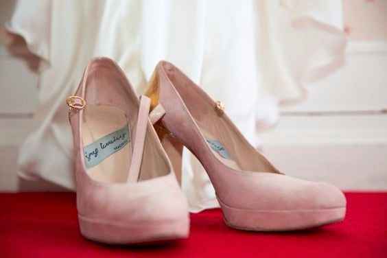 Pink shoes