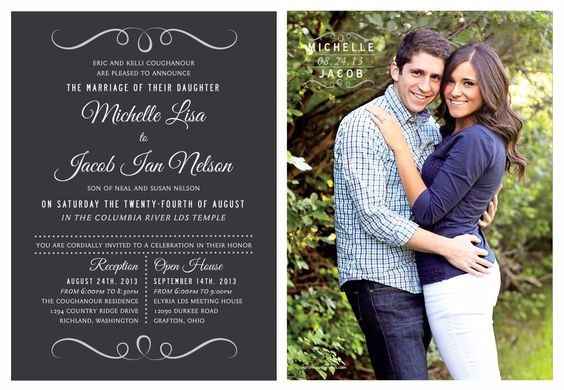Invitation with picture